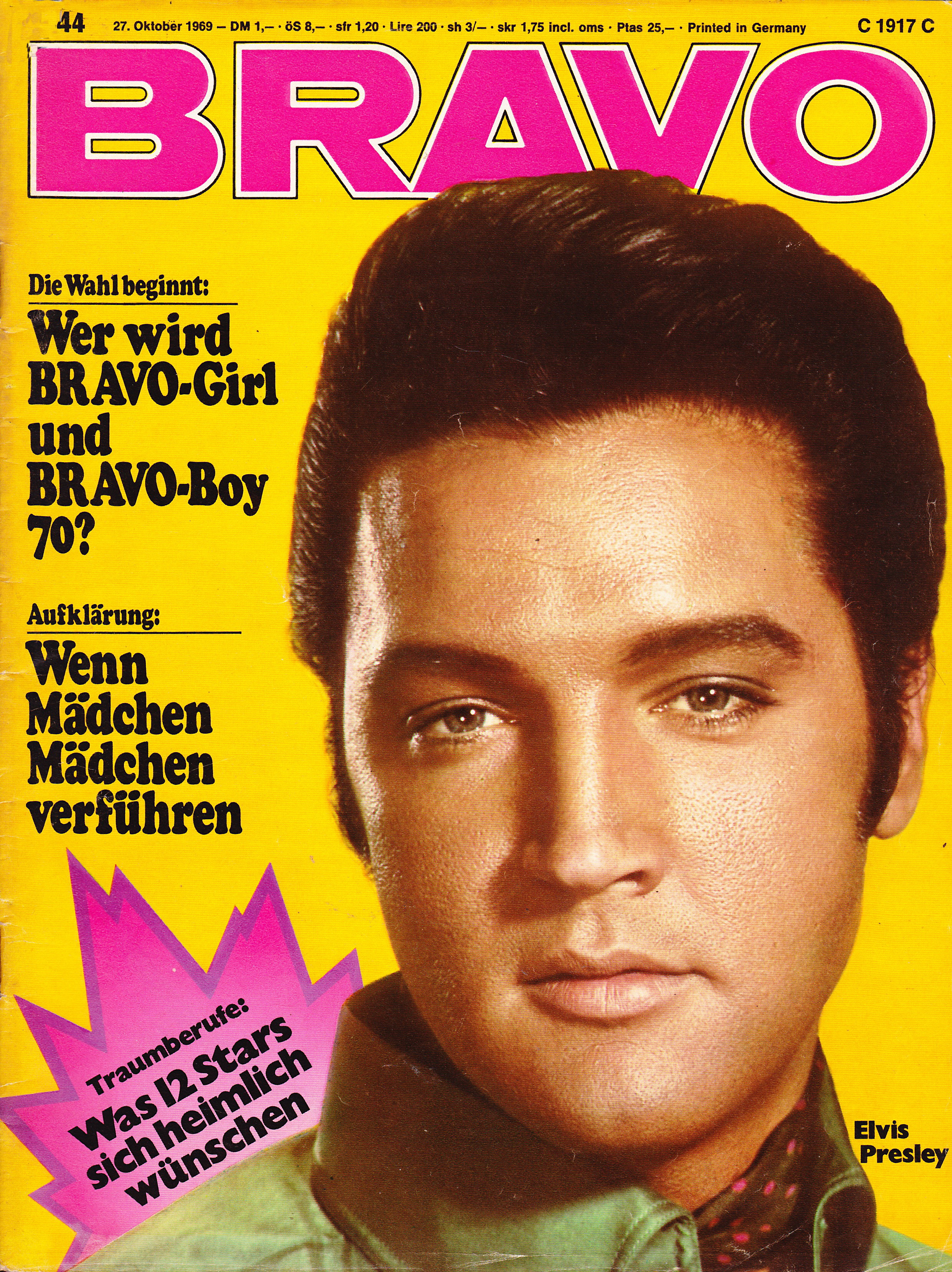 Elvis Presley 1969 – Bravo Posters